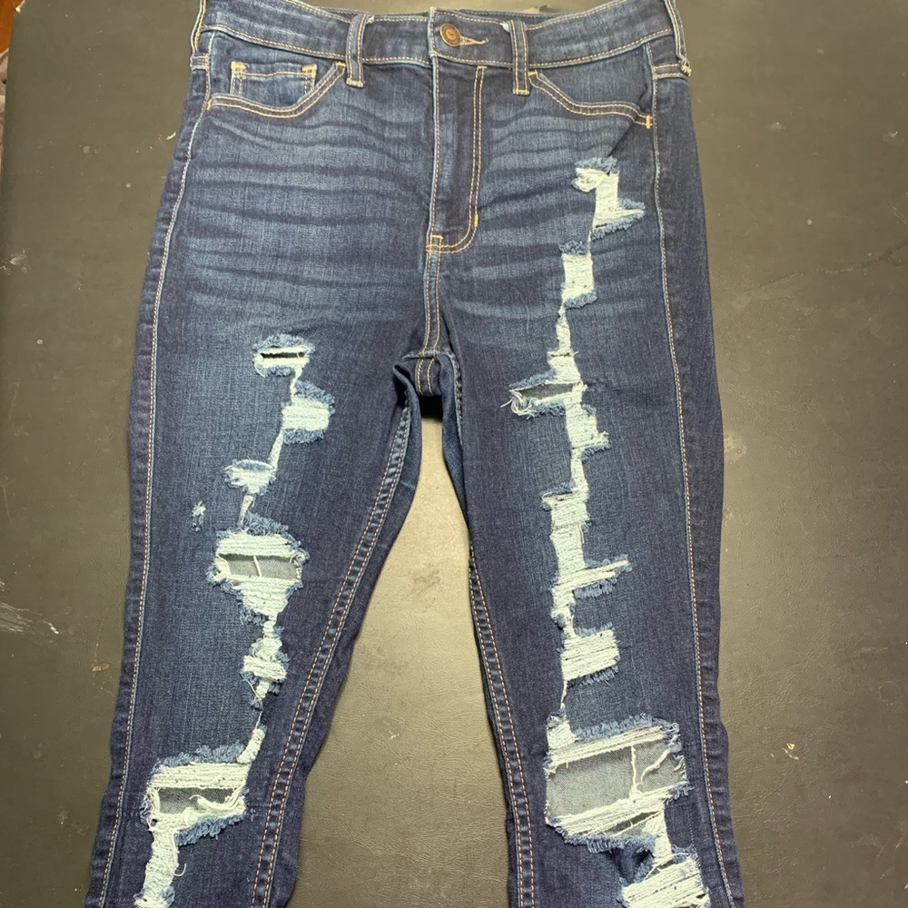 HOLLISTER high-rise super skinny distressed jeans